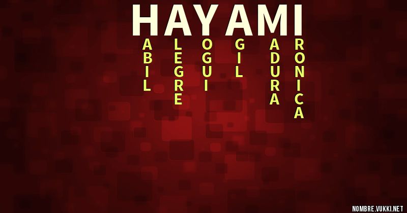 Acróstico hayami