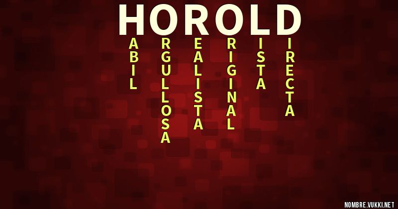 Acróstico horold