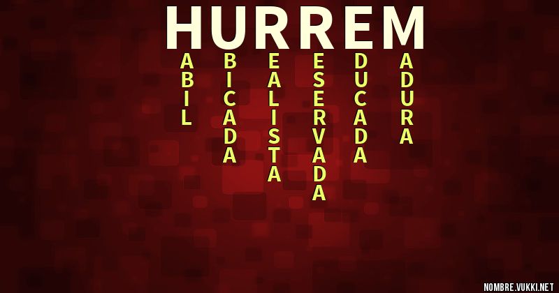 Acróstico hurrem