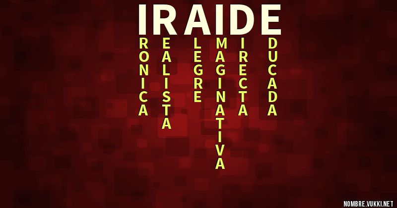 Acróstico iraide