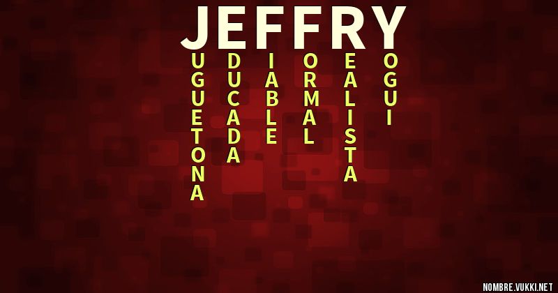Acróstico jeffry