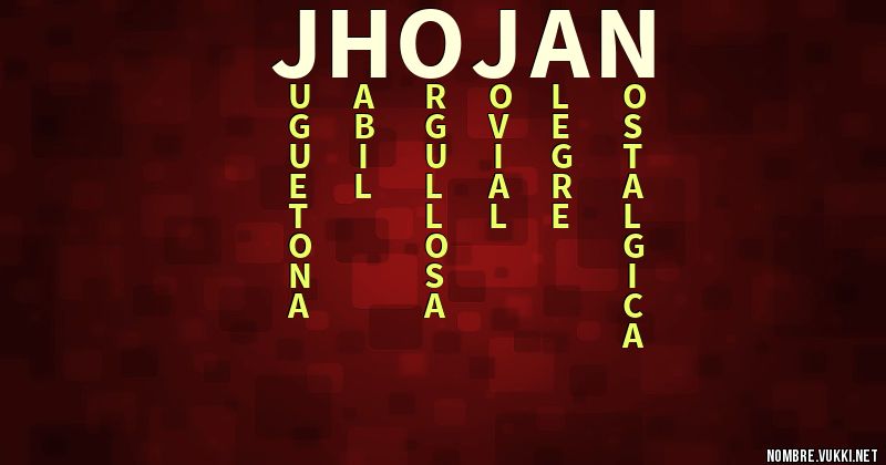 Acróstico jhojan
