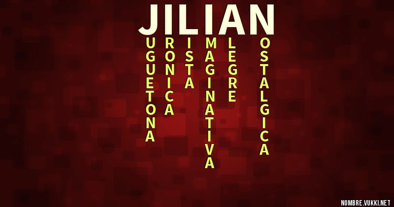 Acróstico jilian