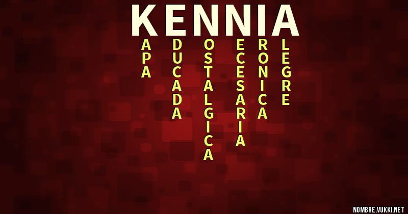 Acróstico kennia