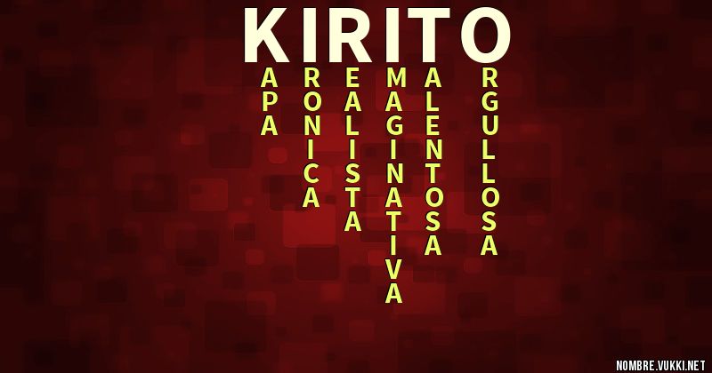 Acróstico kirito