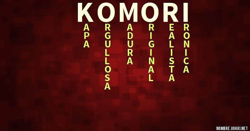 Acróstico komori