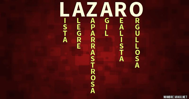 Acróstico lázaro