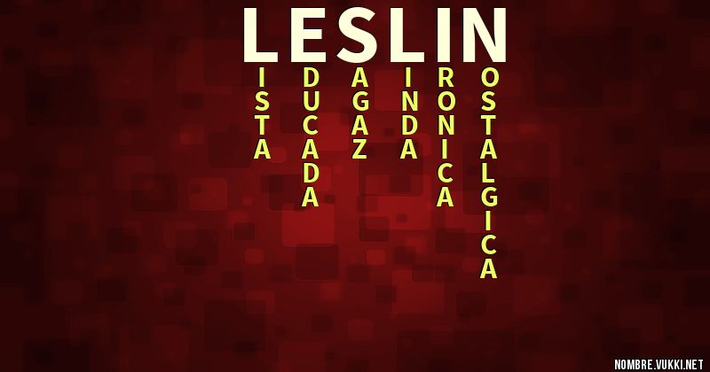 Acróstico leslin