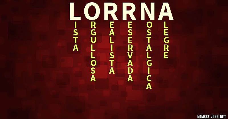 Acróstico lorrna