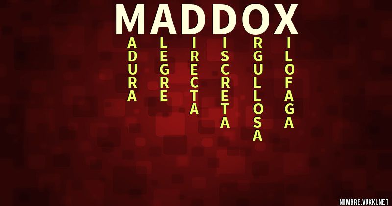 Acróstico maddox