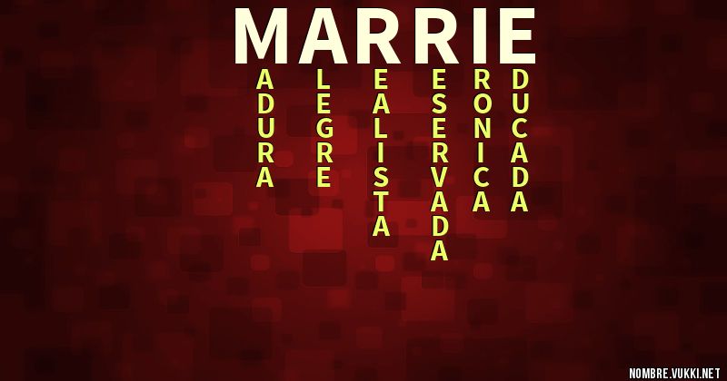 Acróstico marrie