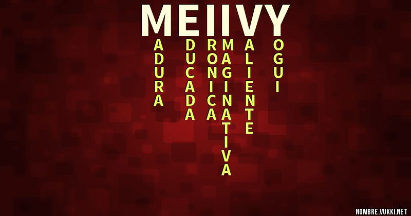 Acróstico meiivy