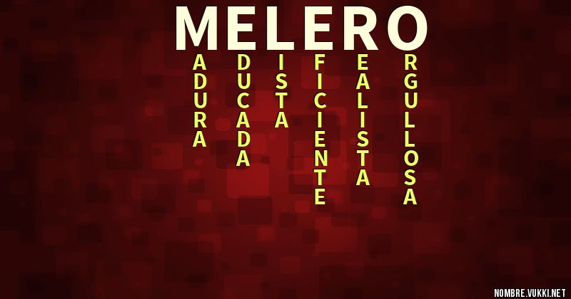 Acróstico melero