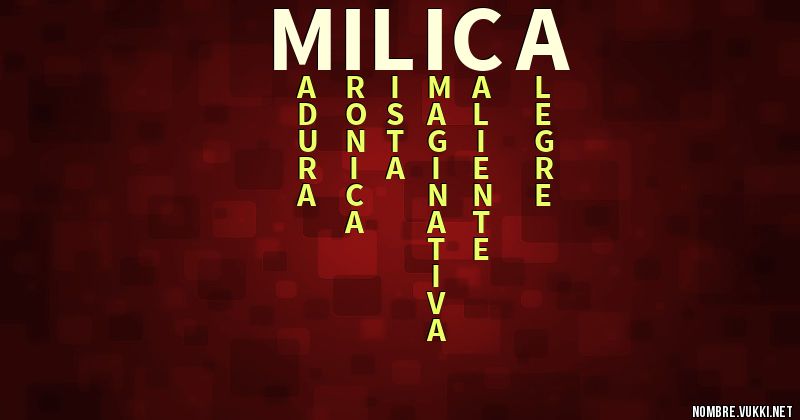 Acróstico milica