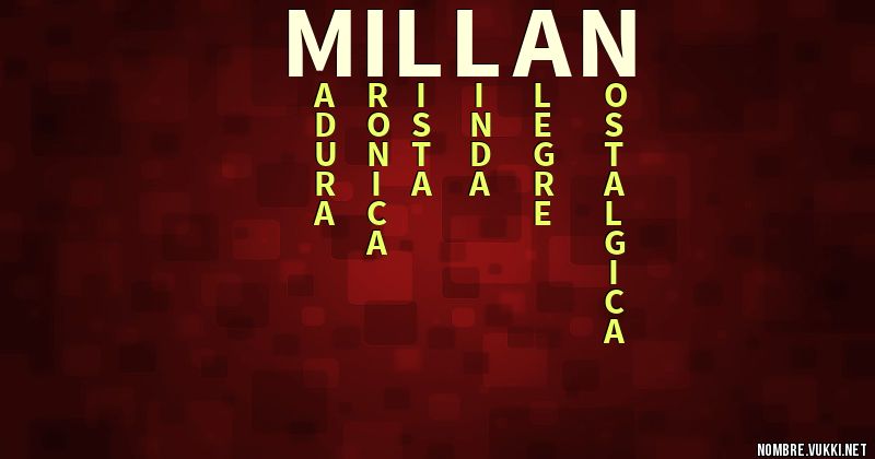 Acróstico millan