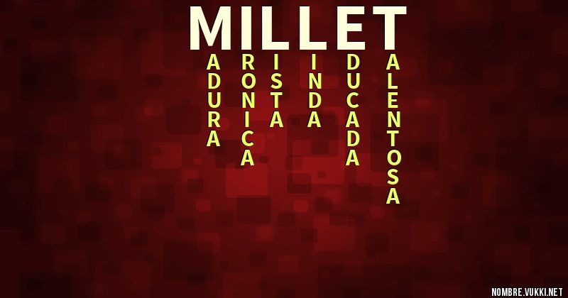 Acróstico millet