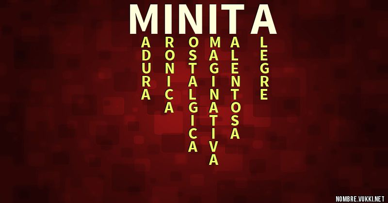 Acróstico minita