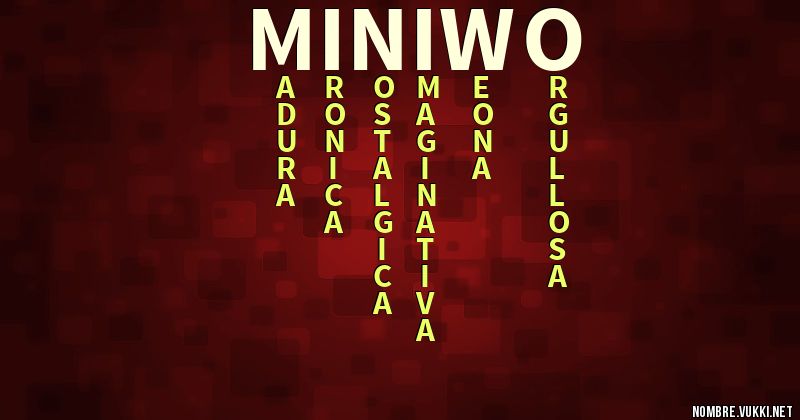 Acróstico miniwo