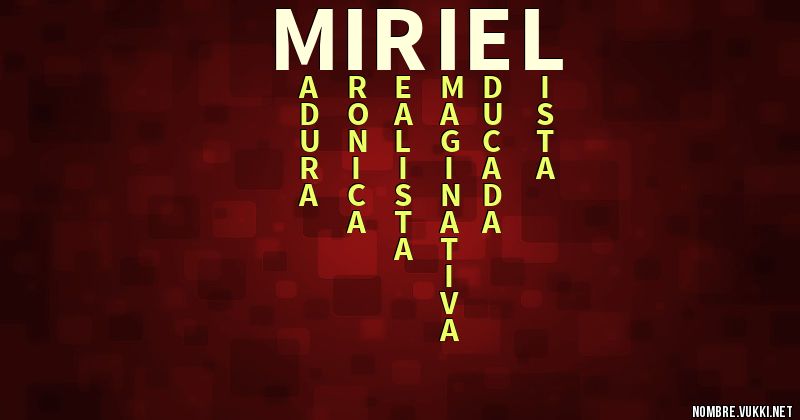 Acróstico miriel