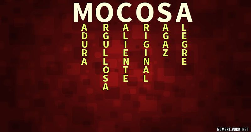 Acróstico mocosa