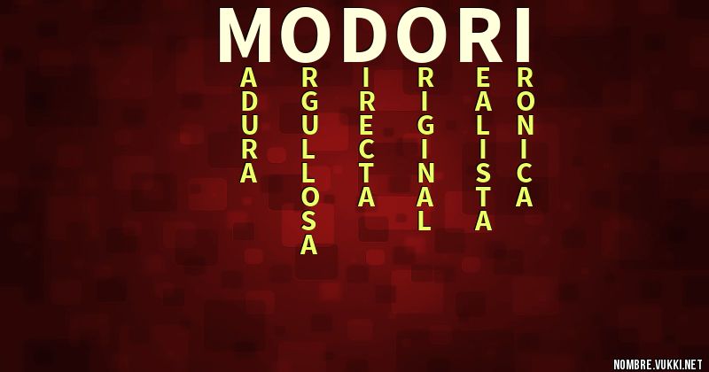 Acróstico modori
