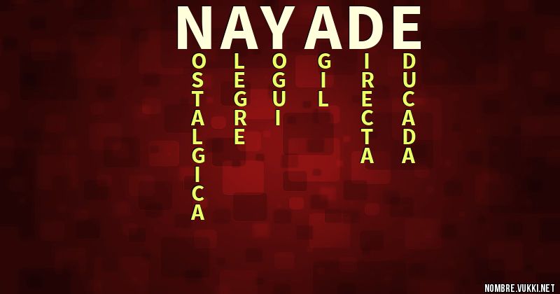 Acróstico nÁyade