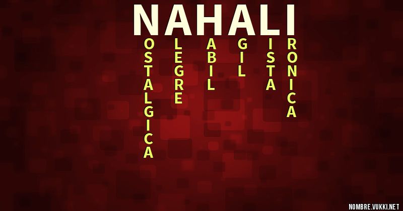 Acróstico nahali