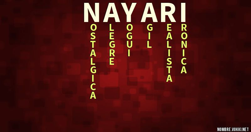 Acróstico nayari