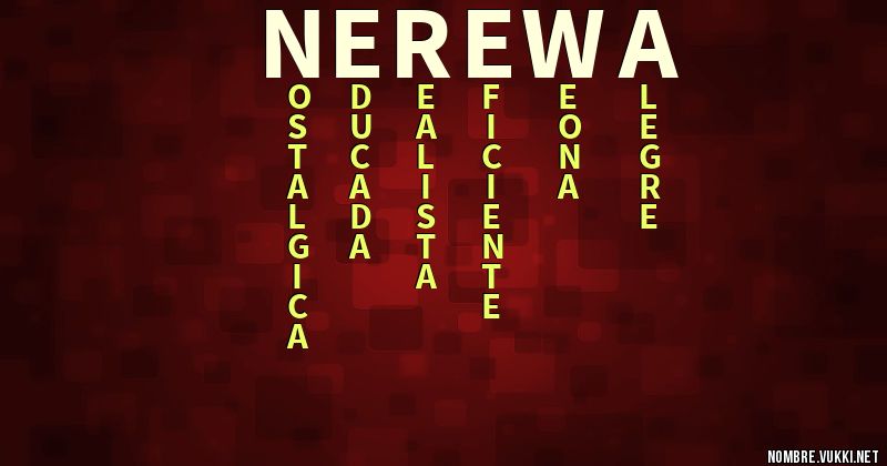 Acróstico nerewa