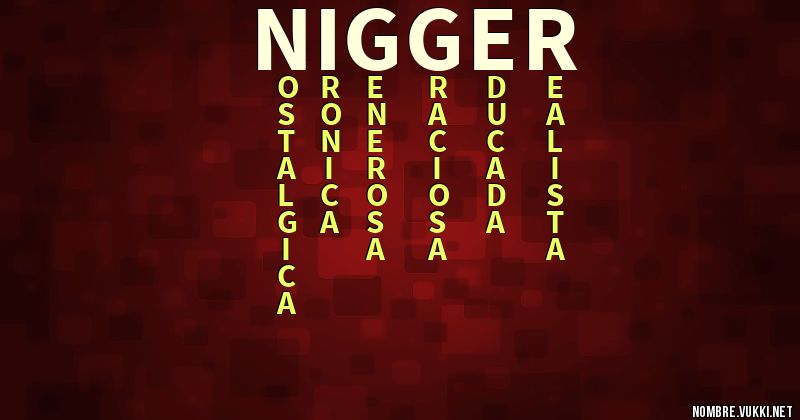 Acróstico nigger