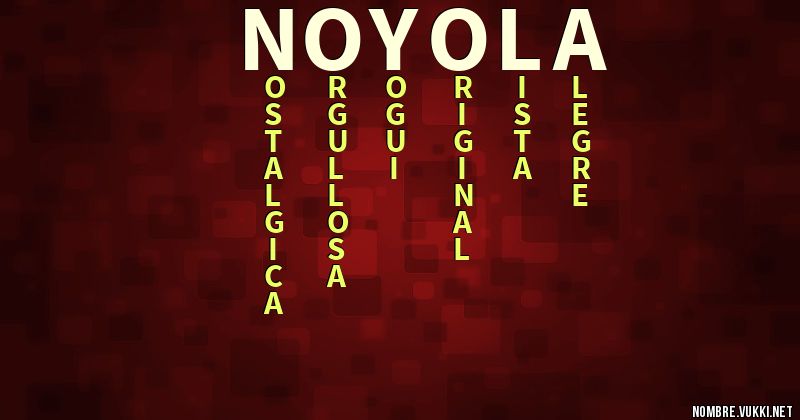 Acróstico noyola