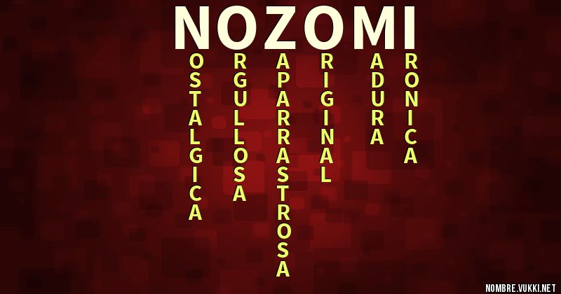 Acróstico nozomi