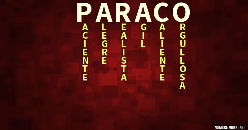 Acróstico paraco
