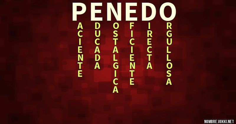 Acróstico penedo