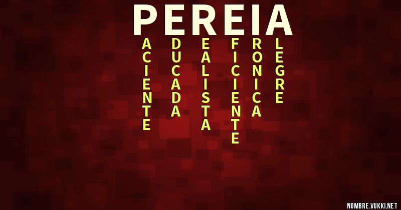 Acróstico pereia