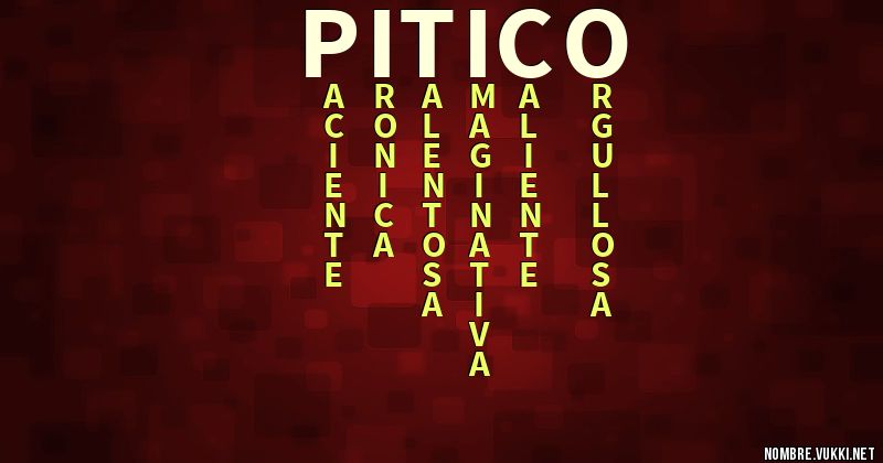 Qué significa pitico