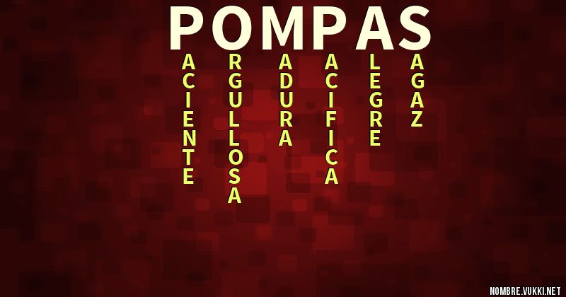 Acróstico pompas