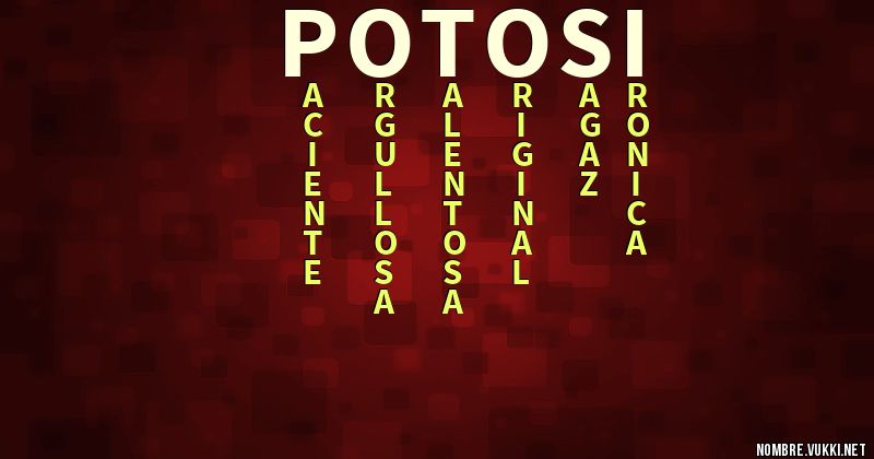 Acróstico potosi