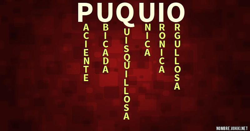 Acróstico puquio