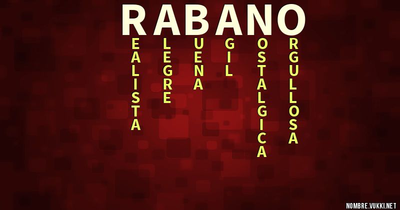 Acróstico rabano