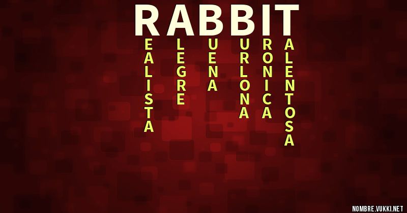 Acróstico rabbit