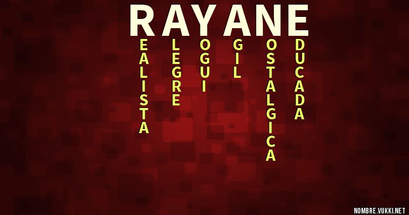 Acróstico rayane