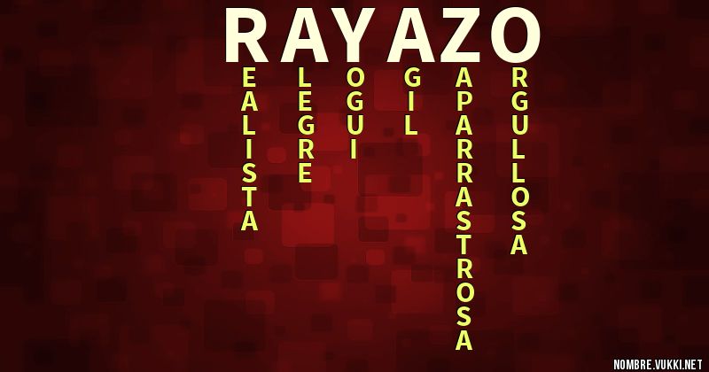 Acróstico rayazo