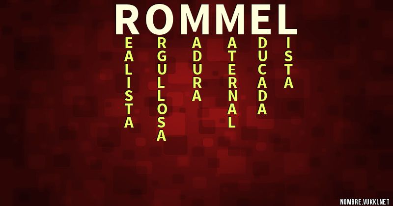 Acróstico rommel