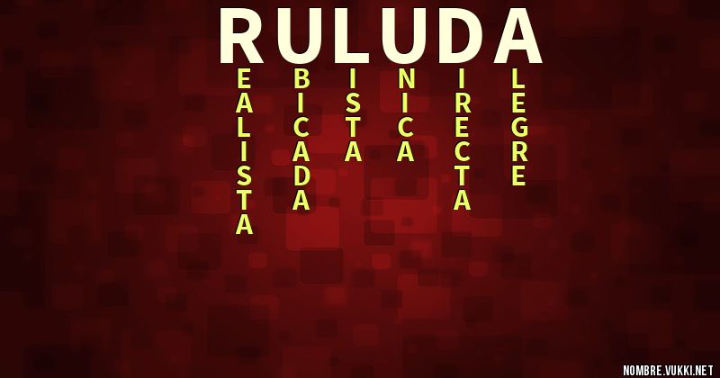 Acróstico ruluda
