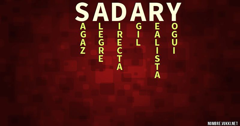 Acróstico sadary