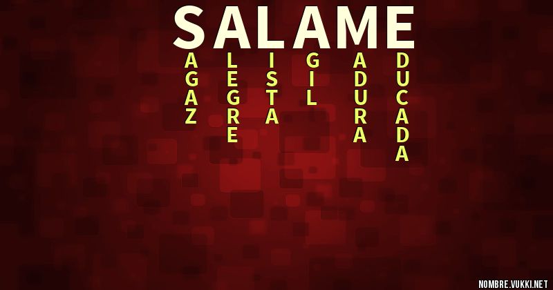 Acróstico salame