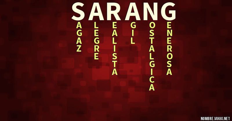 Acróstico sarang