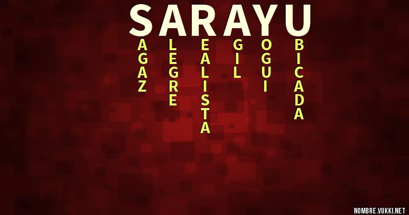 Acróstico sarayu