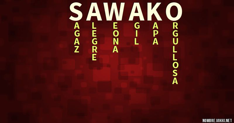 Acróstico sawako